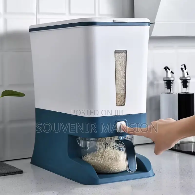 12kg Rice Bucket With Measuring Cup