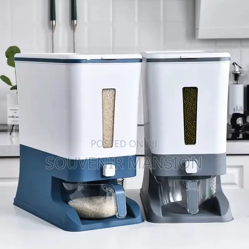 12kg Rice Bucket With Measuring Cup