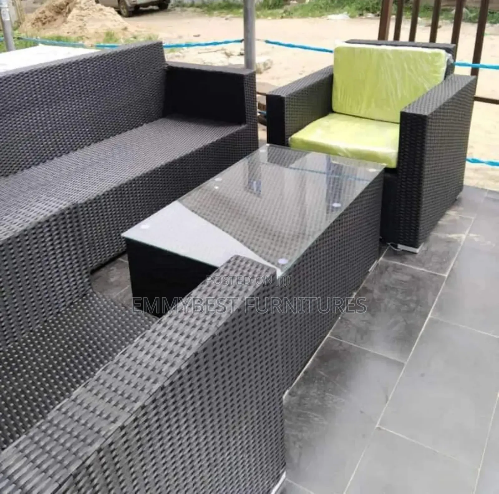 Garden Chairs With Table, Complete by 5 Seaters.