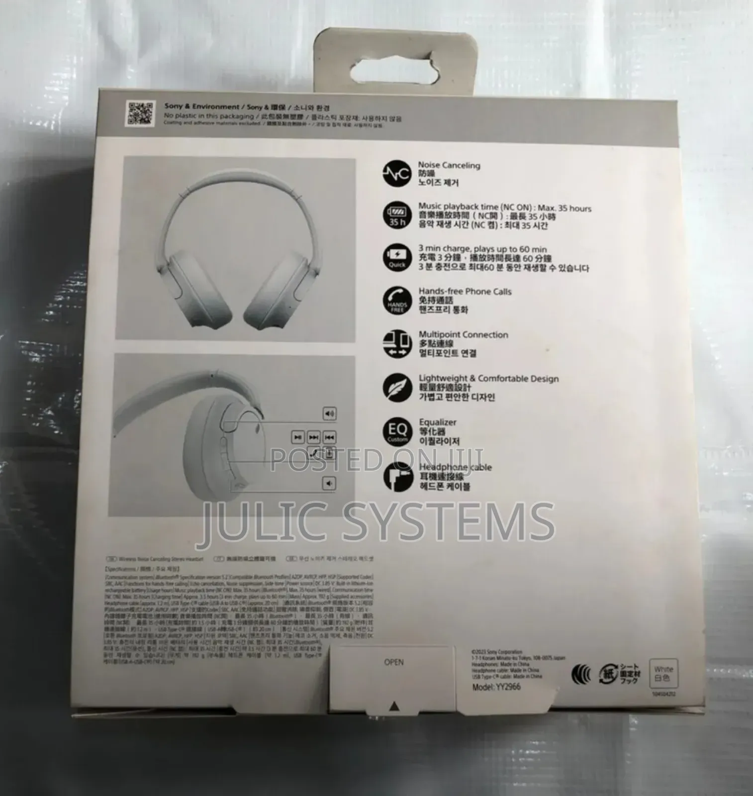 Sony Wh-Ch720n Wireless Over-Ear Noise-Canceling Headphones
