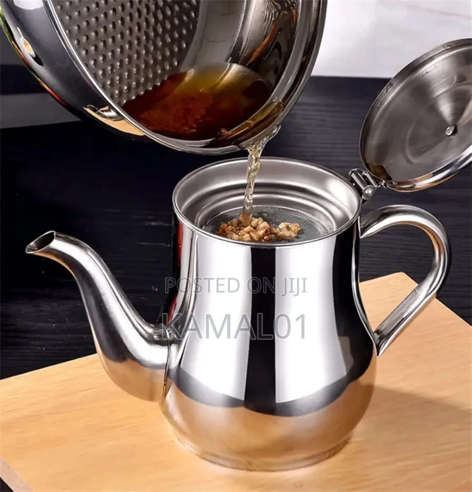 Stainless Steel Oil Can Kitchen Oil Filter Cup