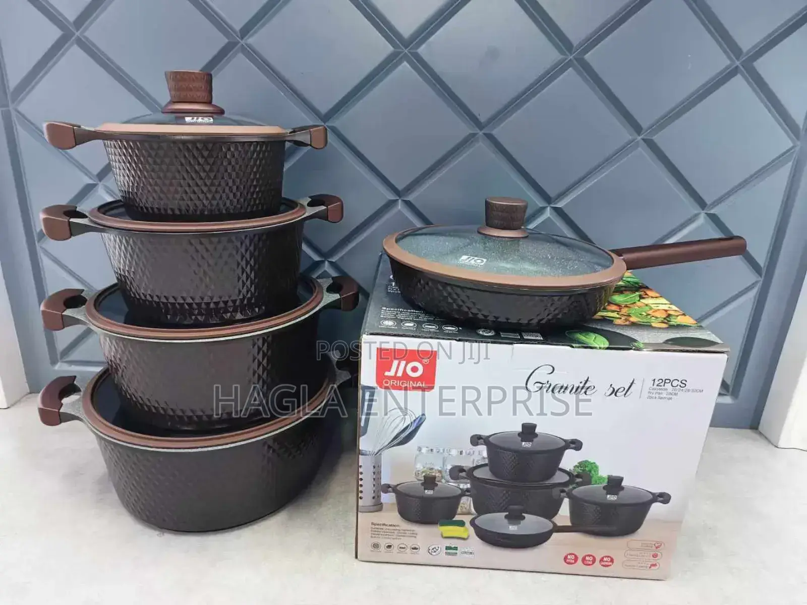 12 Pieces Granite Cooking Pot