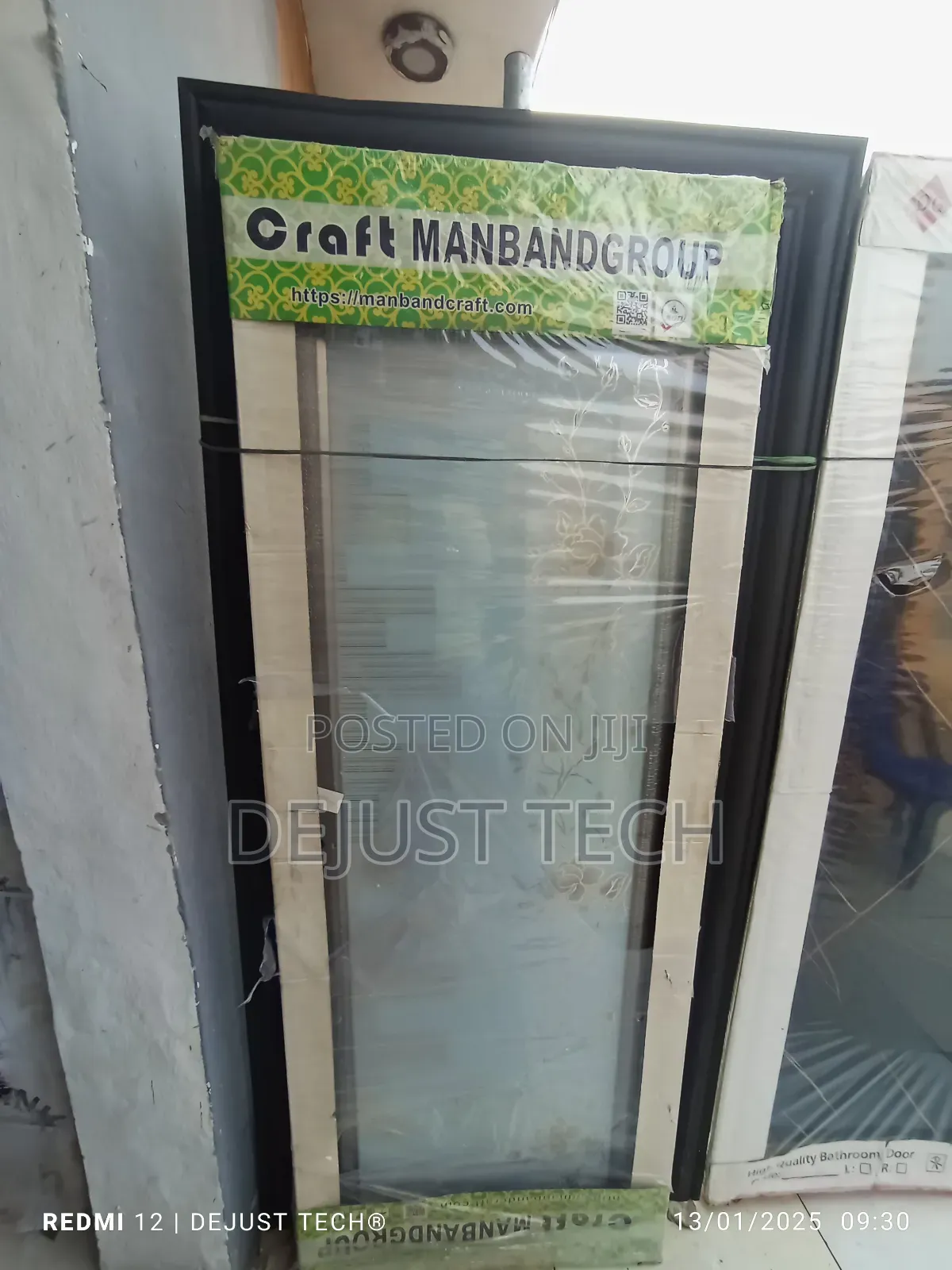 Aluminium Toughened Bathroom Door
