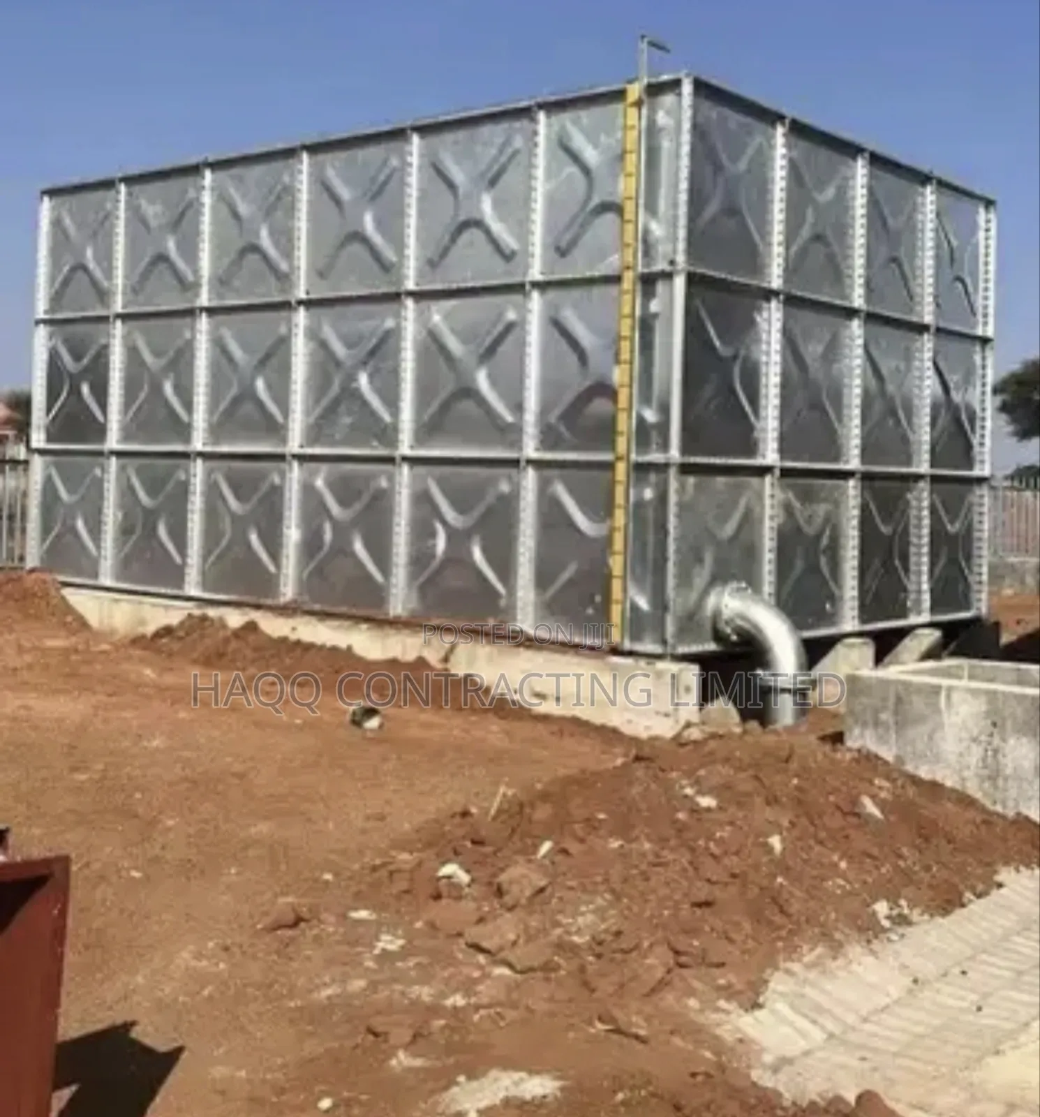 Hot Deep Galvanized Braithwaite Pressed Steel Tank Solution