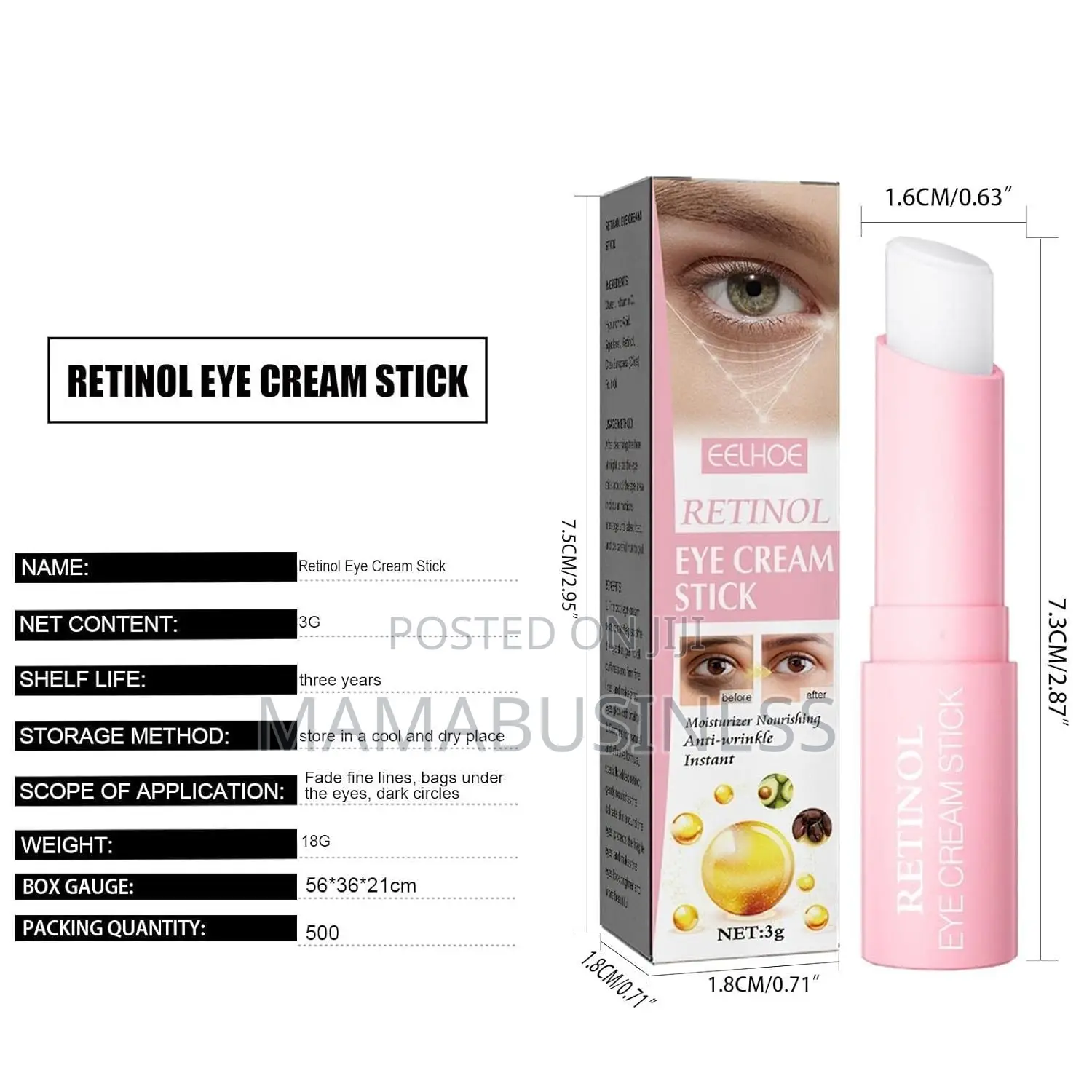 Eelhoe Retinol Eye Cream Stick 3g