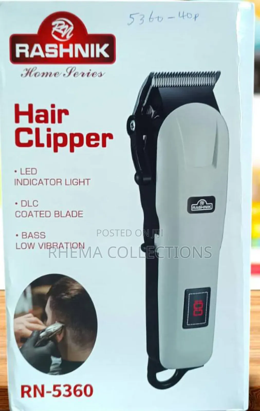 Rashnik Rechargeable Digital Quality Hair Clipper