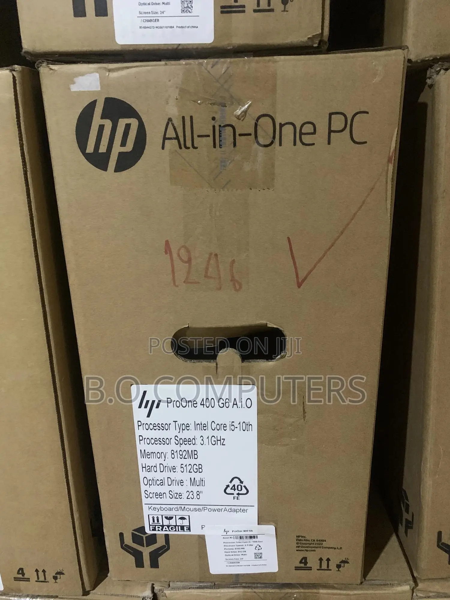 New Desktop Computer HP ProOne 400 8GB Intel Core I5 SSD 512GB