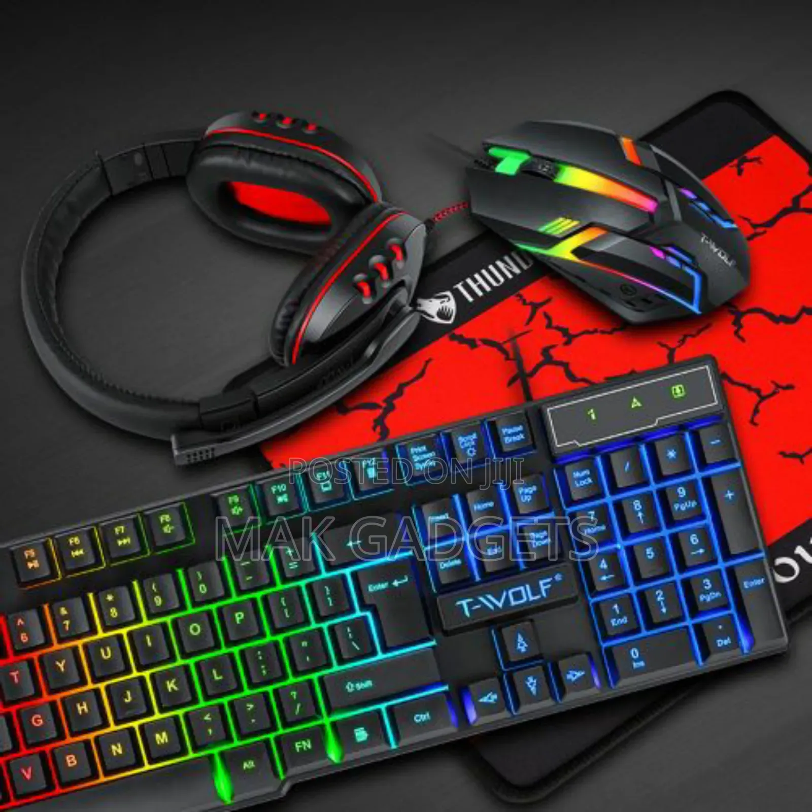 T-Wolf Tf800 Four-Piece Gaming Combo