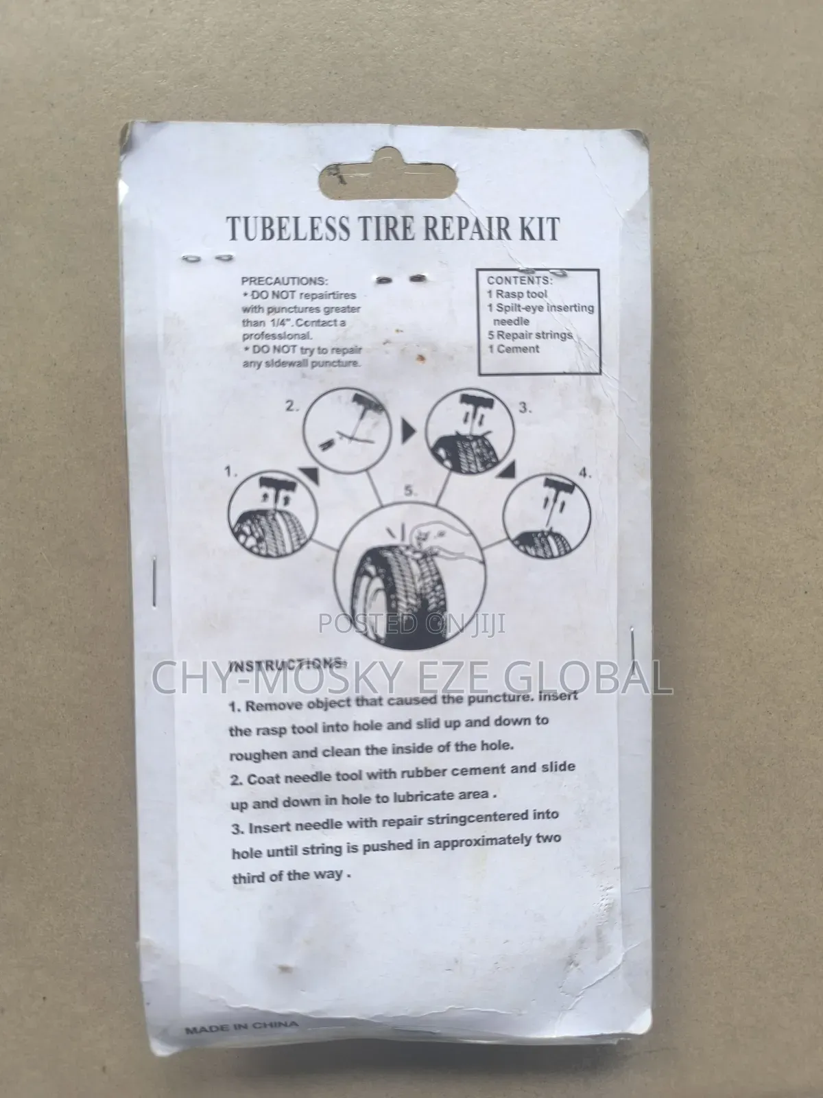 Tubeless Tire/Tyre Repair Kit