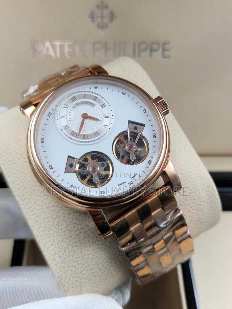 Patek Philippe Quality Luxury Men Chain Strap Wristwatch
