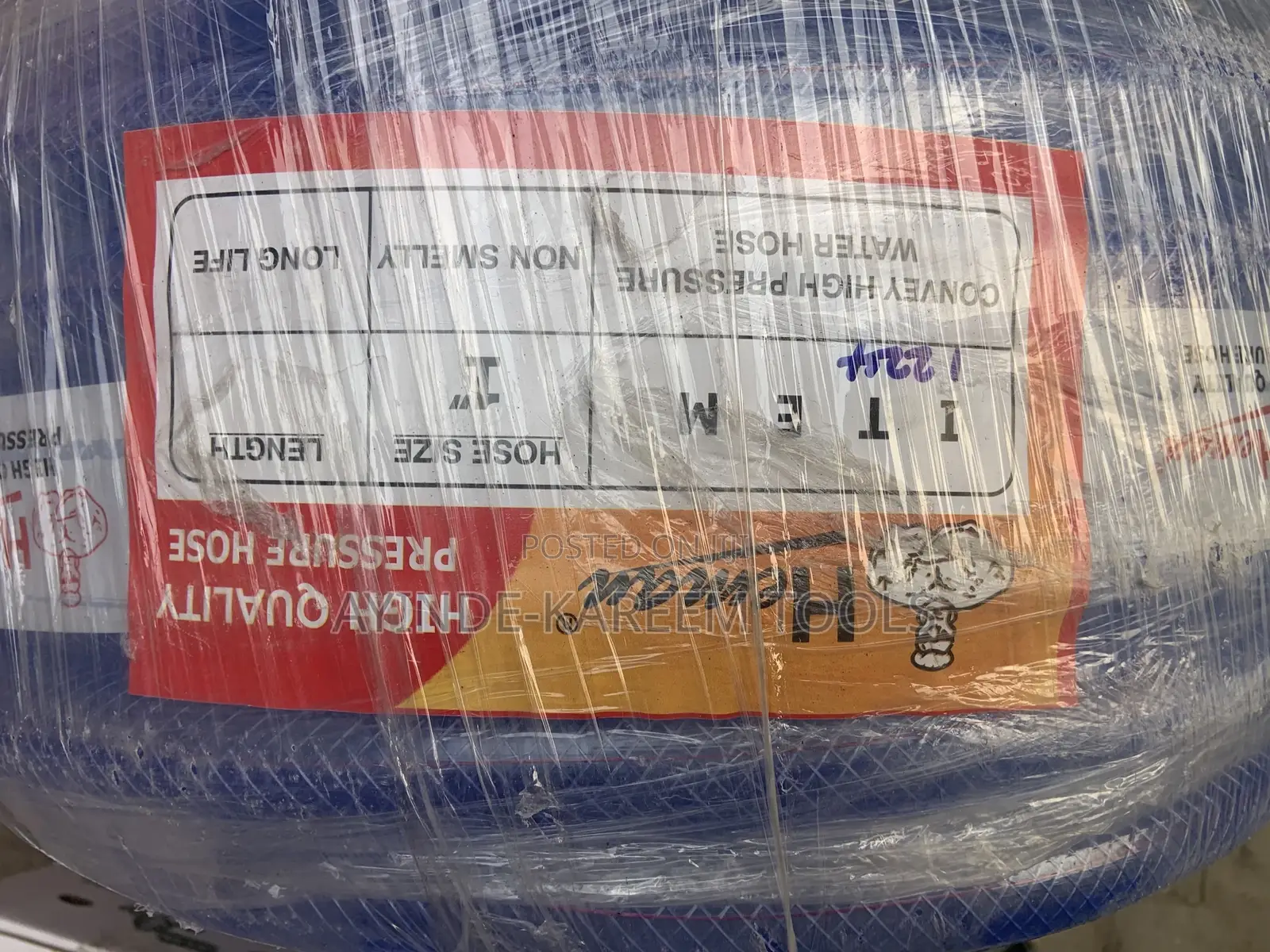 High Pressure Water Convey Hose 1”