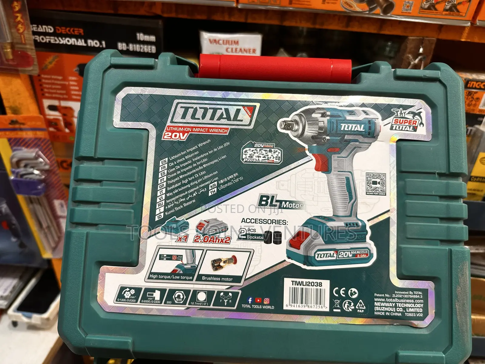 Total 20v Cordless Impact Wrench