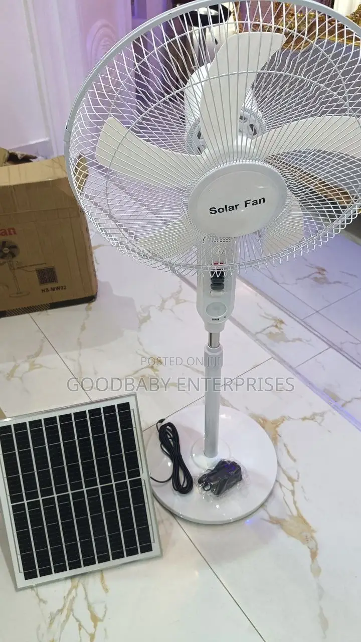 Hs China Solar Rechargeable Fan / Table Fan