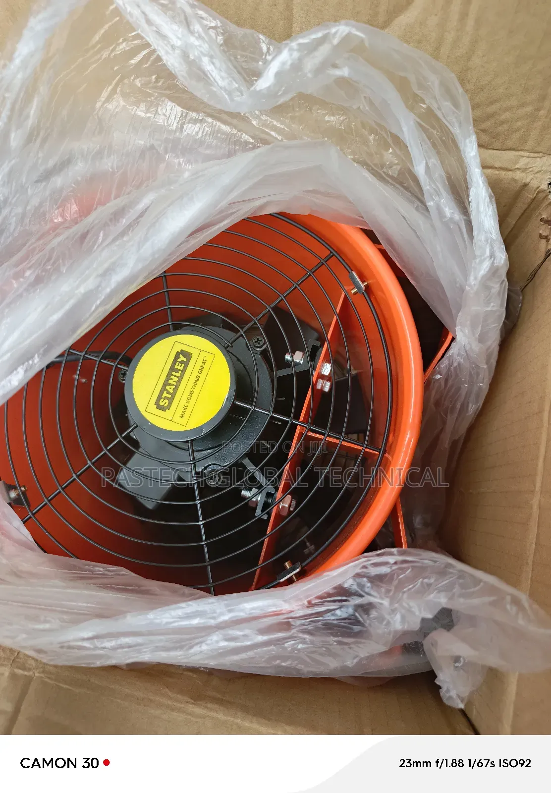 10" Portable Ventilator With a 5m Hose 220v-240v