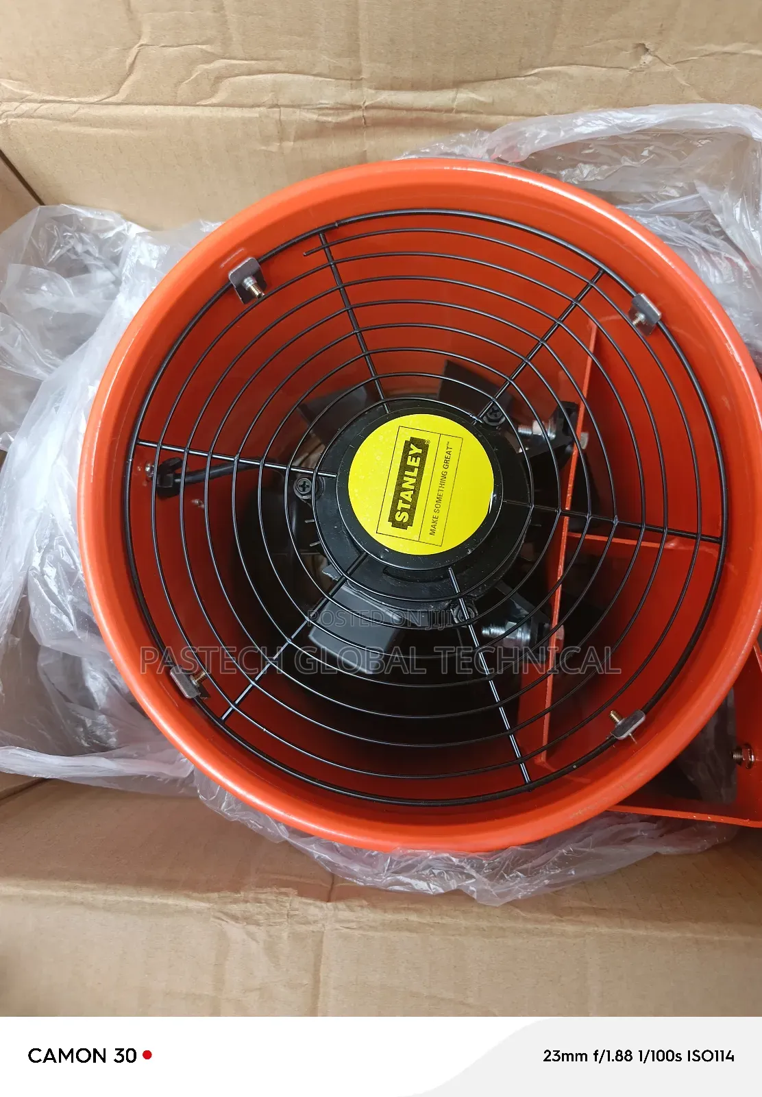 10" Portable Ventilator With a 5m Hose 220v-240v