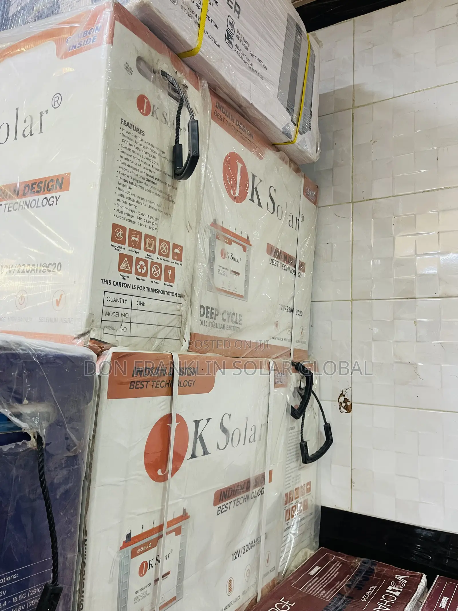 220ah/12volts JK Solar Tubular Battery Inverter