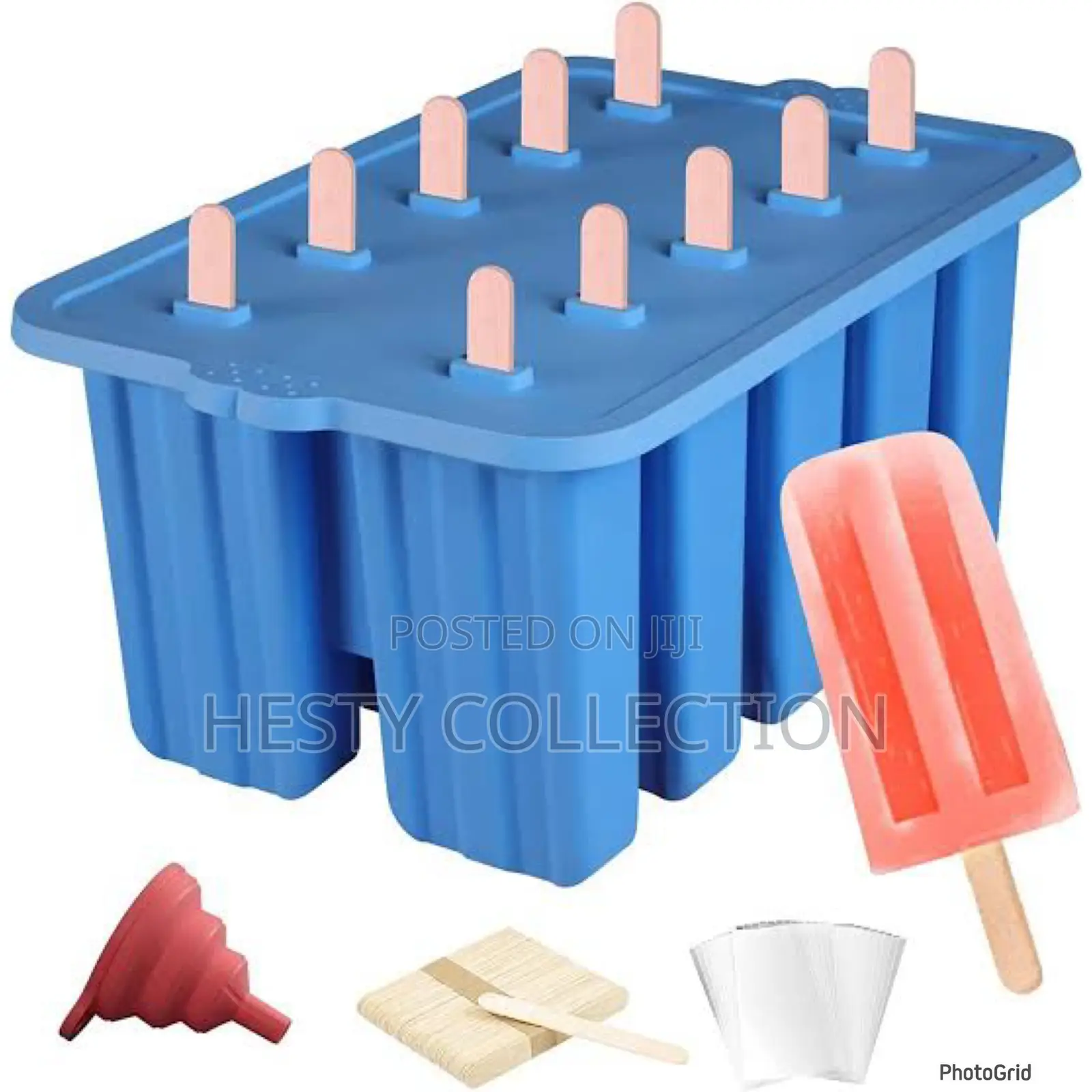 10 in 1 Big Popsicle Silicon Icecream Mold Moulds