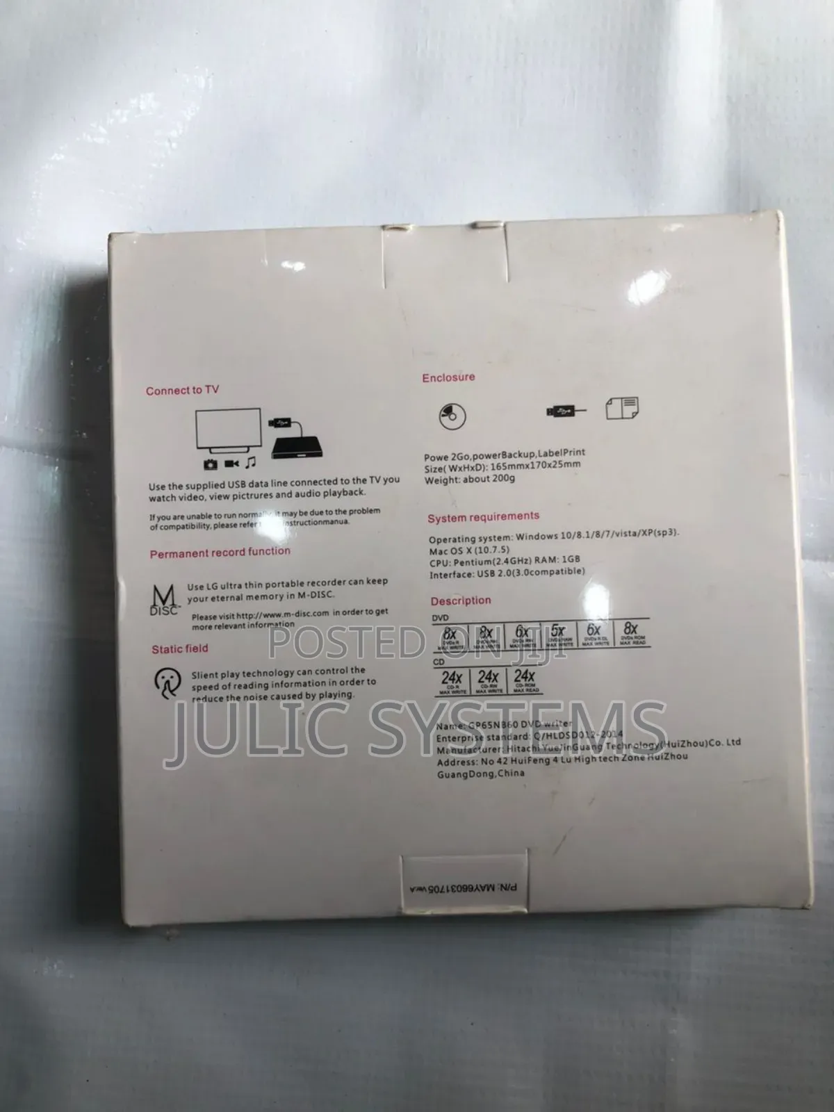 LG Ultra-Slim Portable DVD Writer