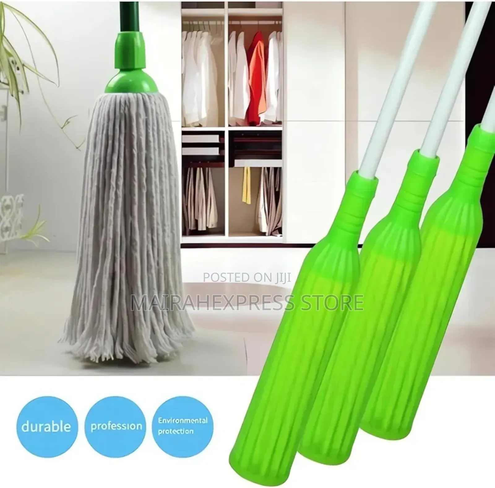 2in1 Dehydration, Self-Wringing Twist Mop for Floor Cleaning