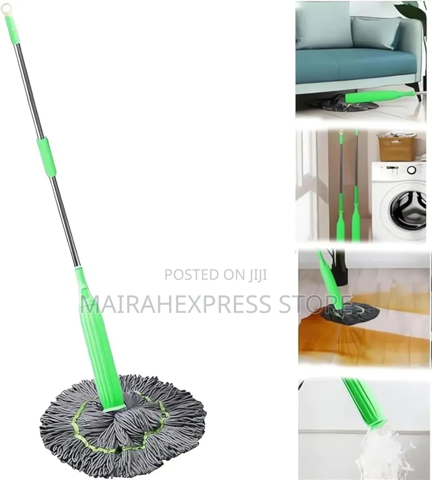 2in1 Dehydration, Self-Wringing Twist Mop for Floor Cleaning