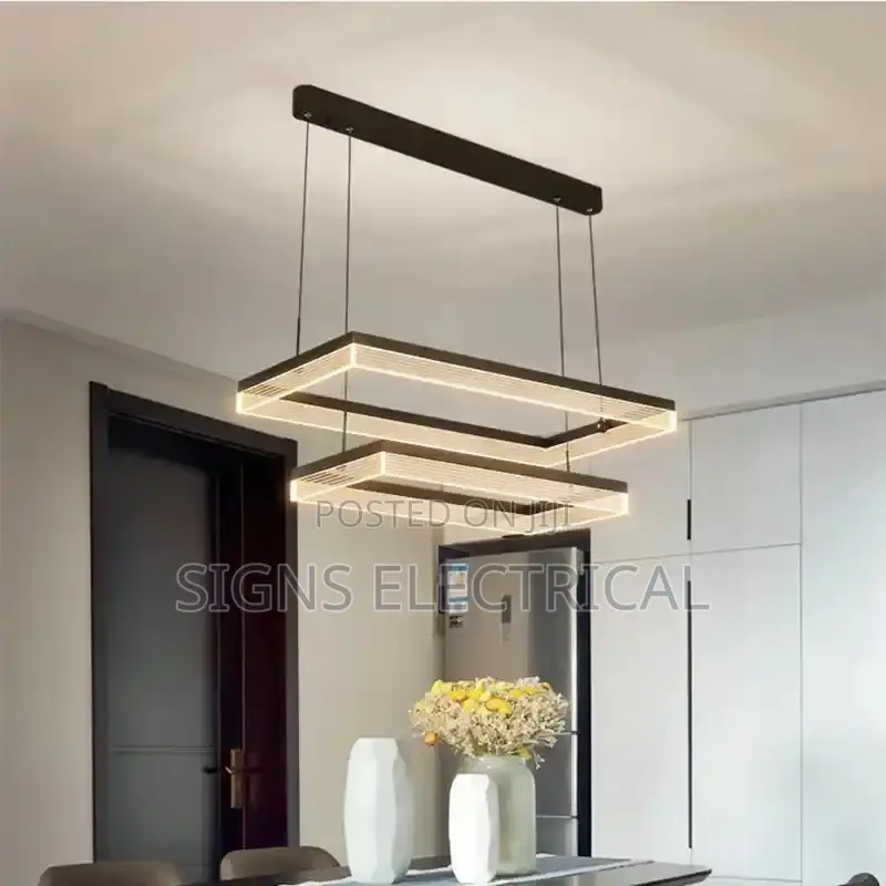 Minimalism Rectangle Acrylic Led Pendant Lights