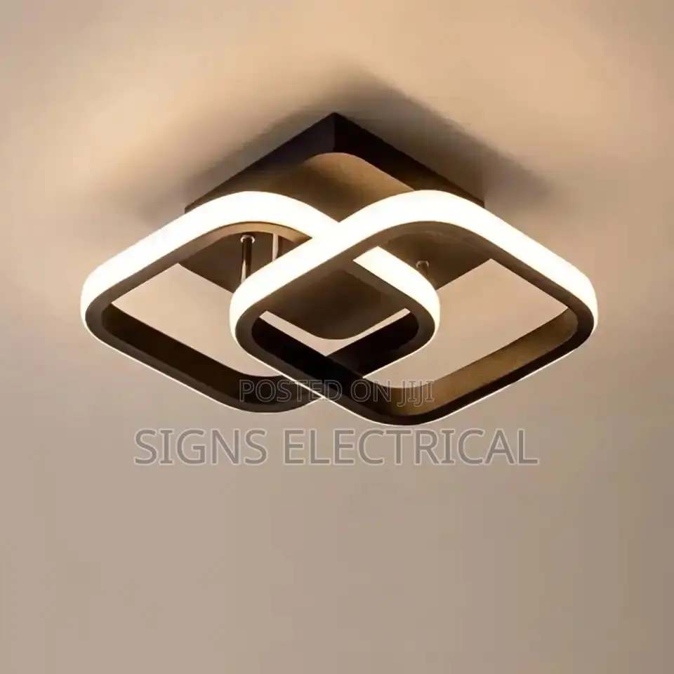 Contemporary Square Iron Design Celing Lamp