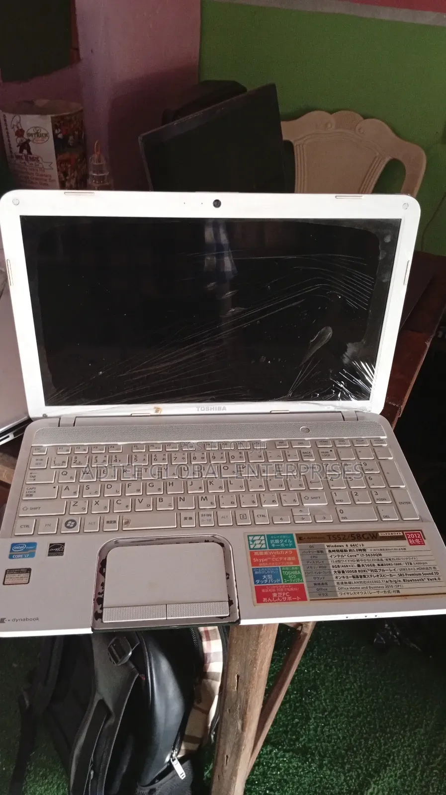 Laptop Toshiba Satellite L850 8GB Intel Core i7 HDD 500GB