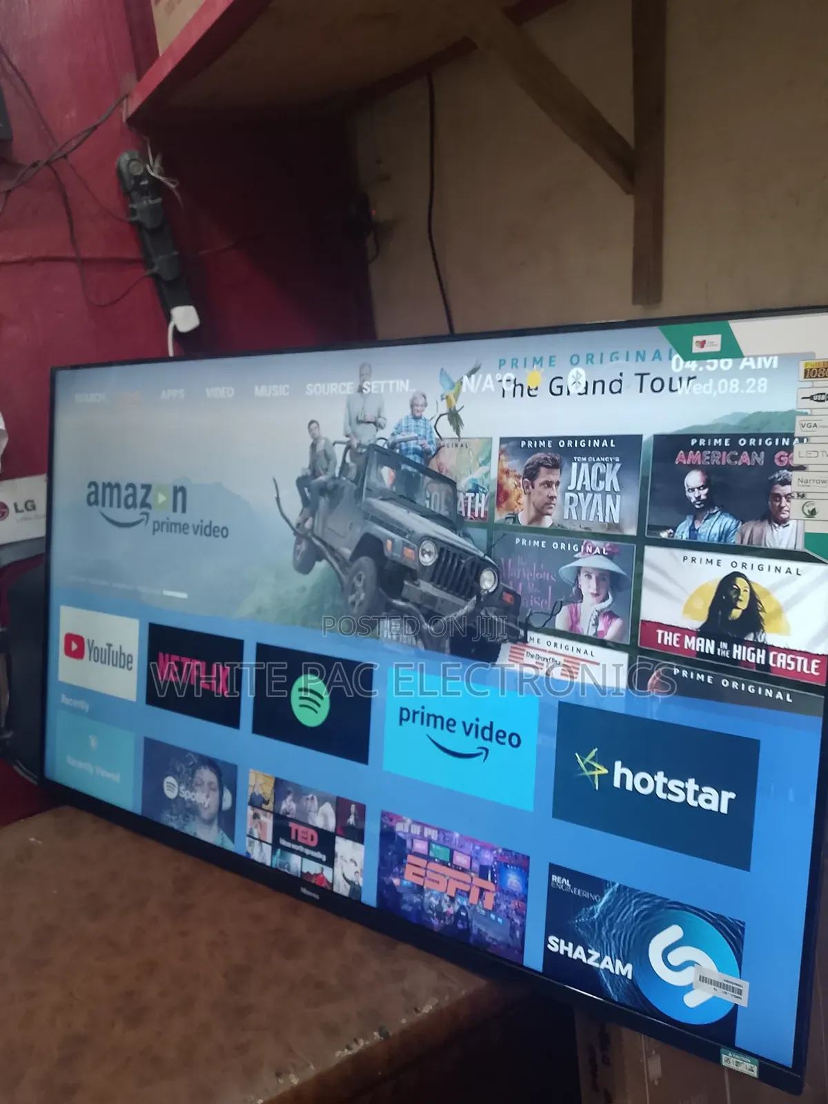 Hisense Smart Android 50"Inch Flameless Tv Wifi>Netflix