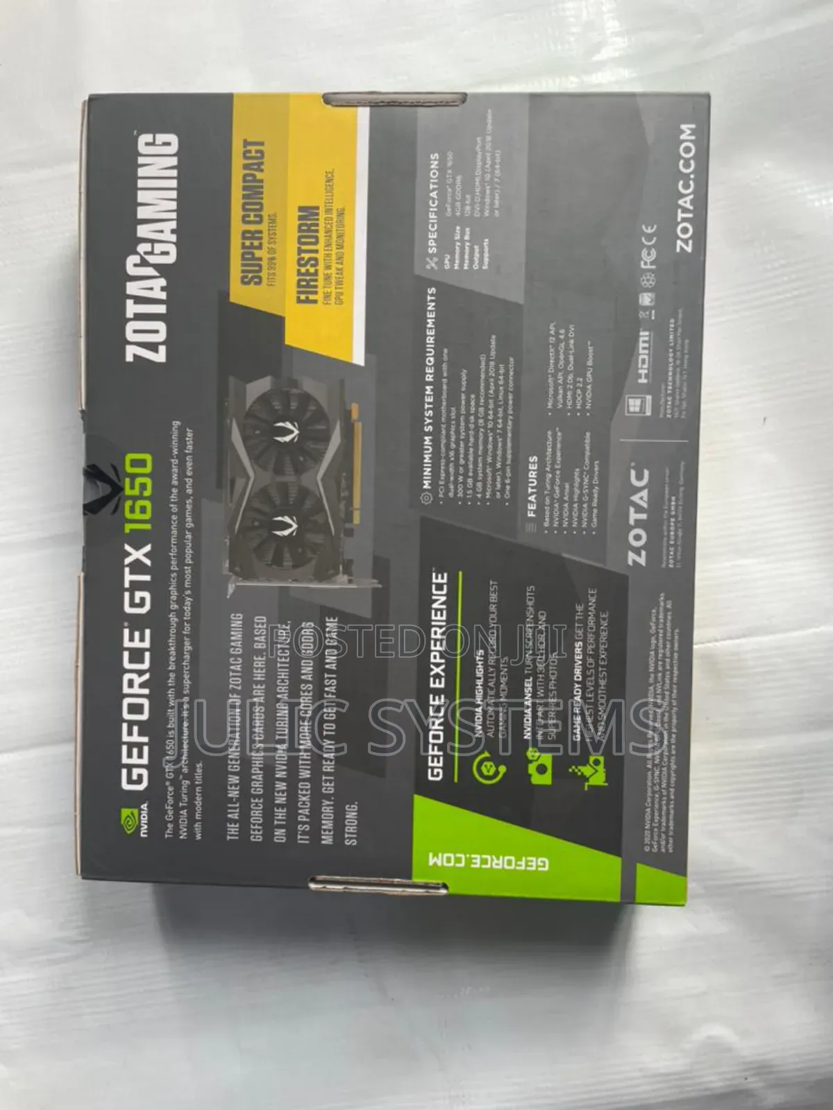 Zotac Gaming Geforce GTX 1650 Oc Gddr6 Graphics Card