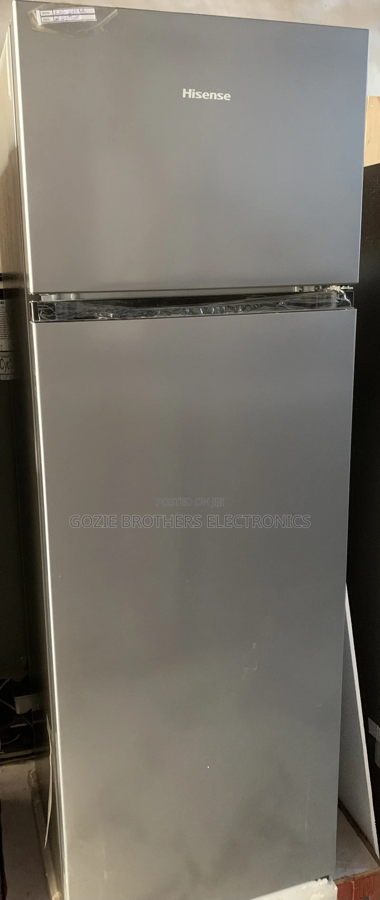HISENSE REFRIGERATOR 240liters (Double Doors)Silver Color