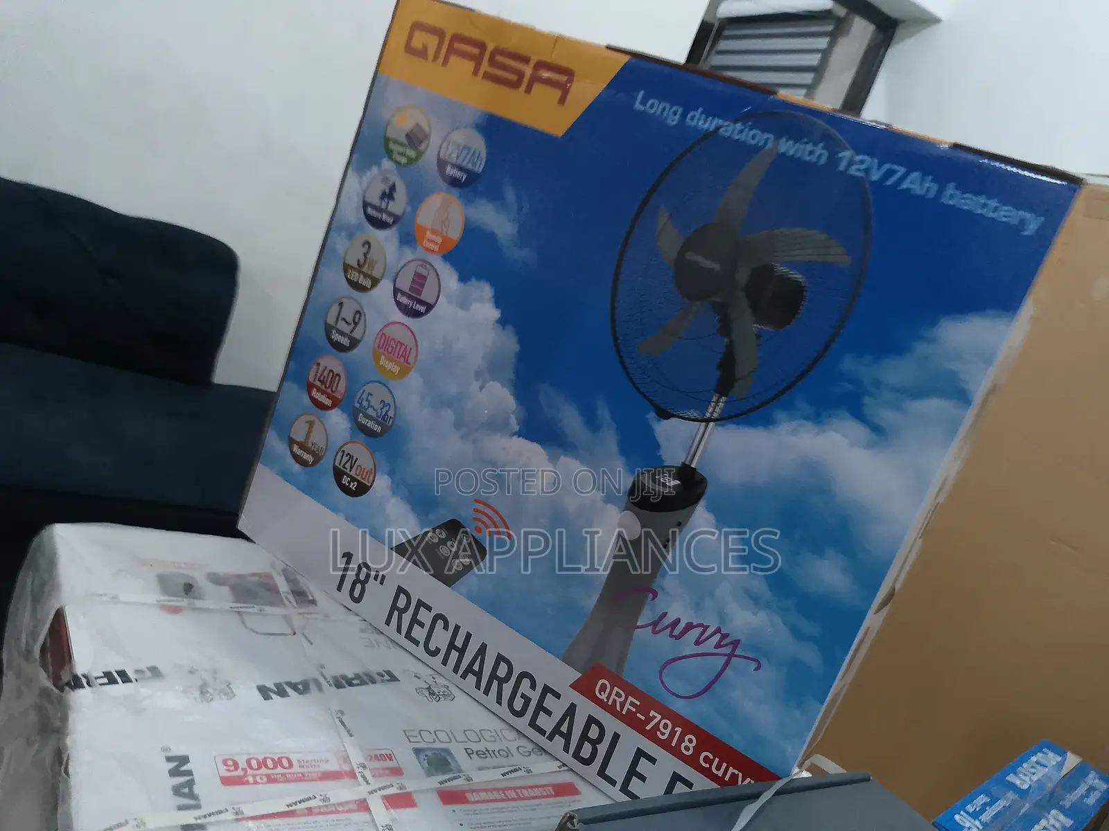 Quality 18inches Rechargeable Fan