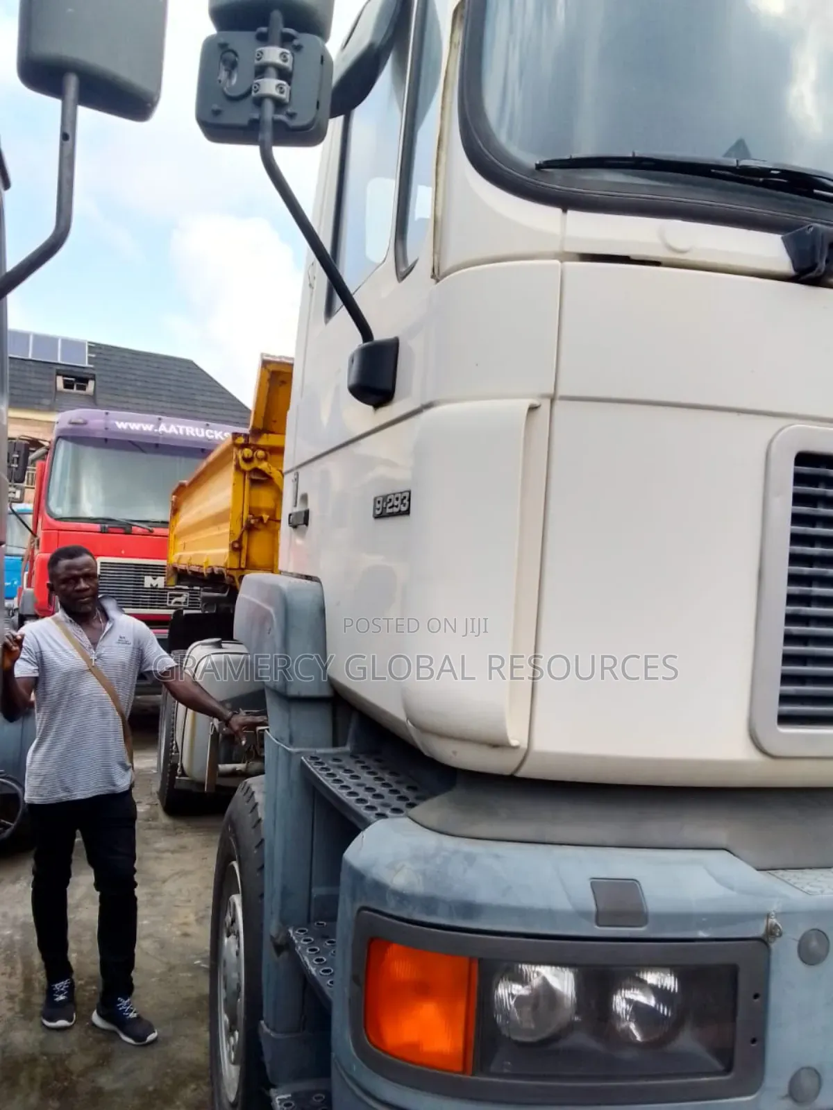Foreign Used MAN Diesel Truck 6 Tyres Tipper Truck