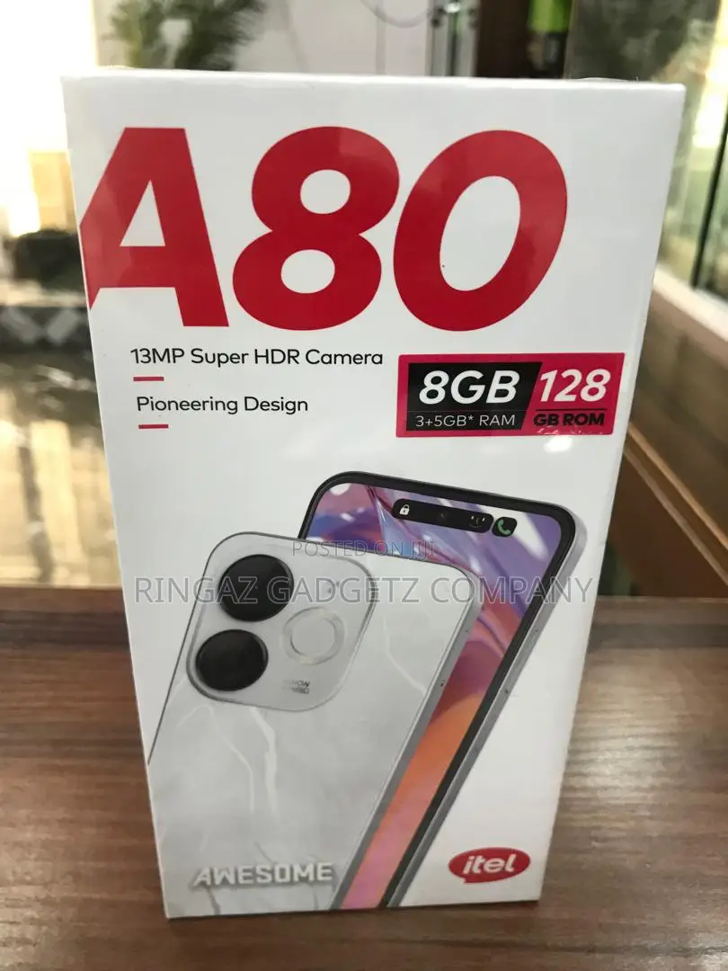 New Itel A80 128 GB Black