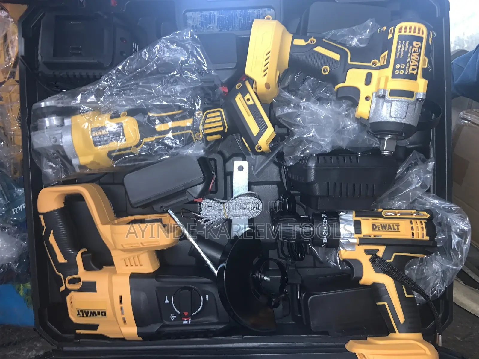 4-1 Cordless Tools Set With Grinder ,Rottary,Screw Impact