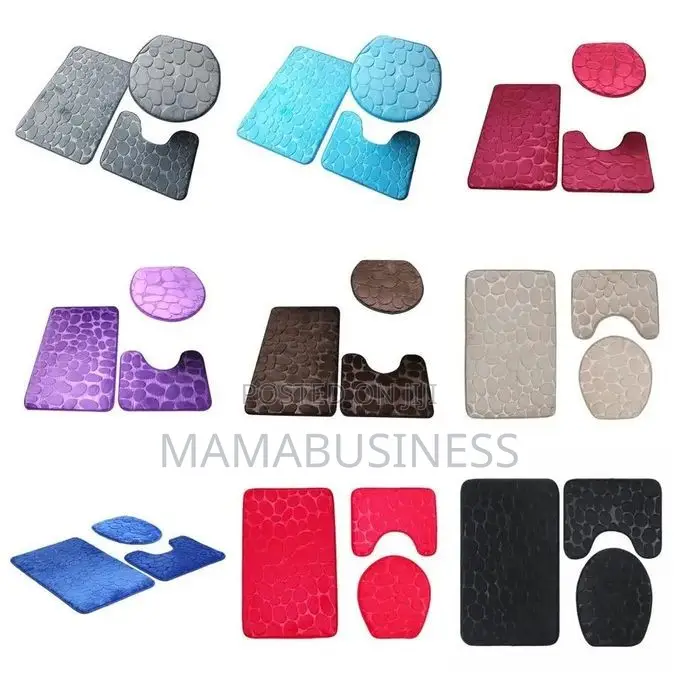 3 In1 Toilet Mat Available In Different Colours