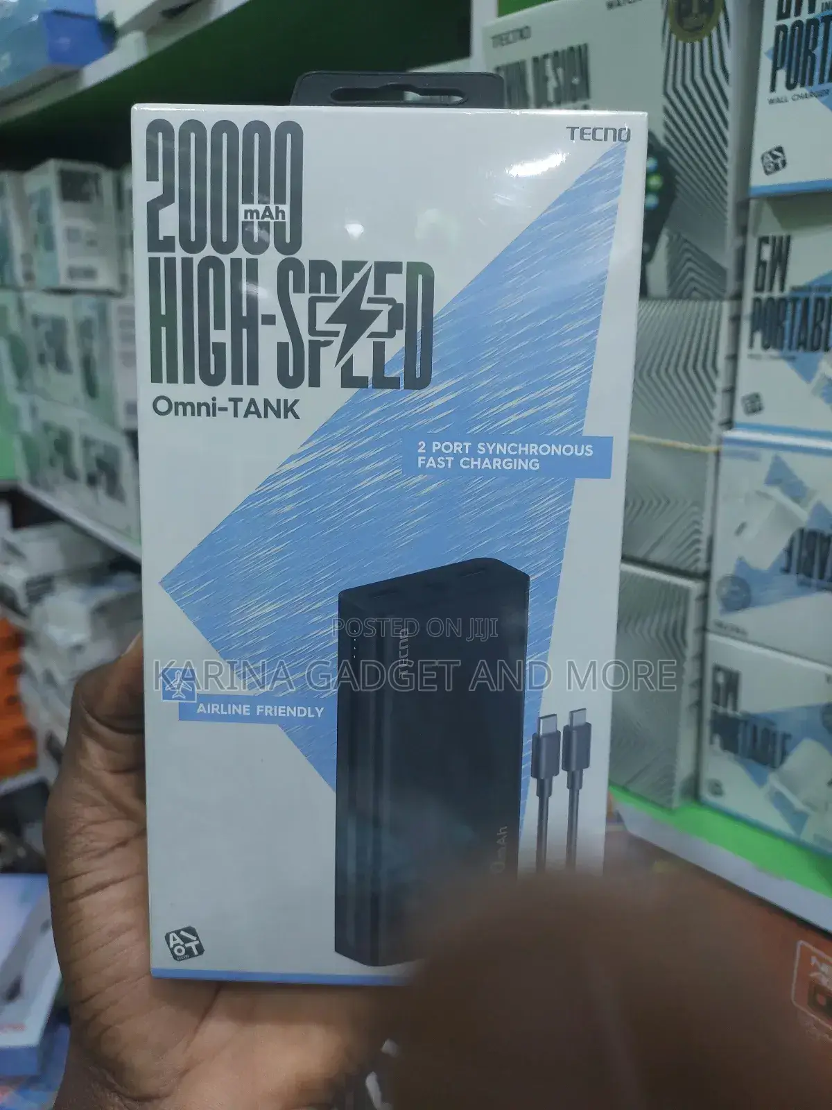Tecno 20000mah High Speed Power Bank