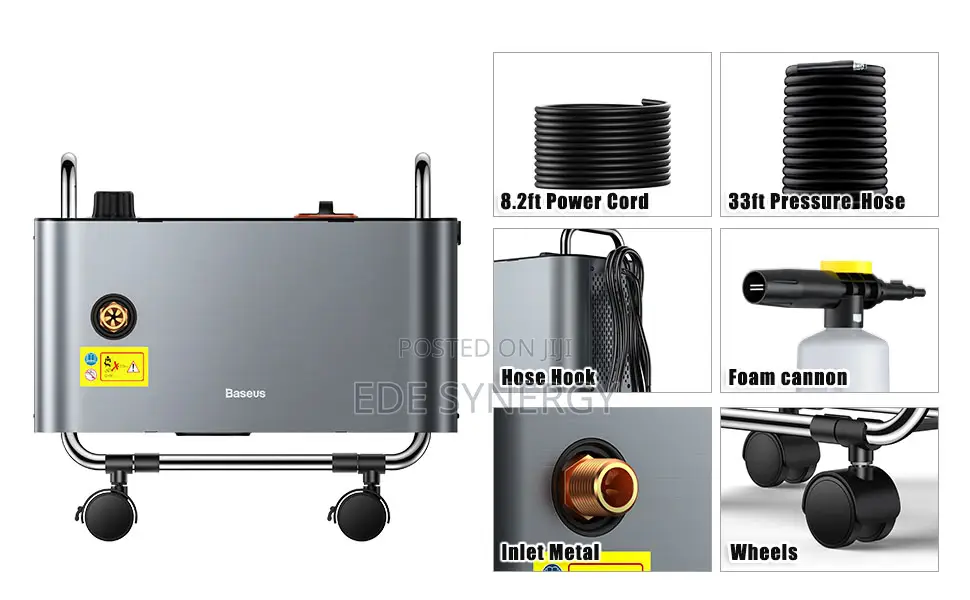 1300W Portable Electric 5-in-1 Adjustable Pressure Washer.