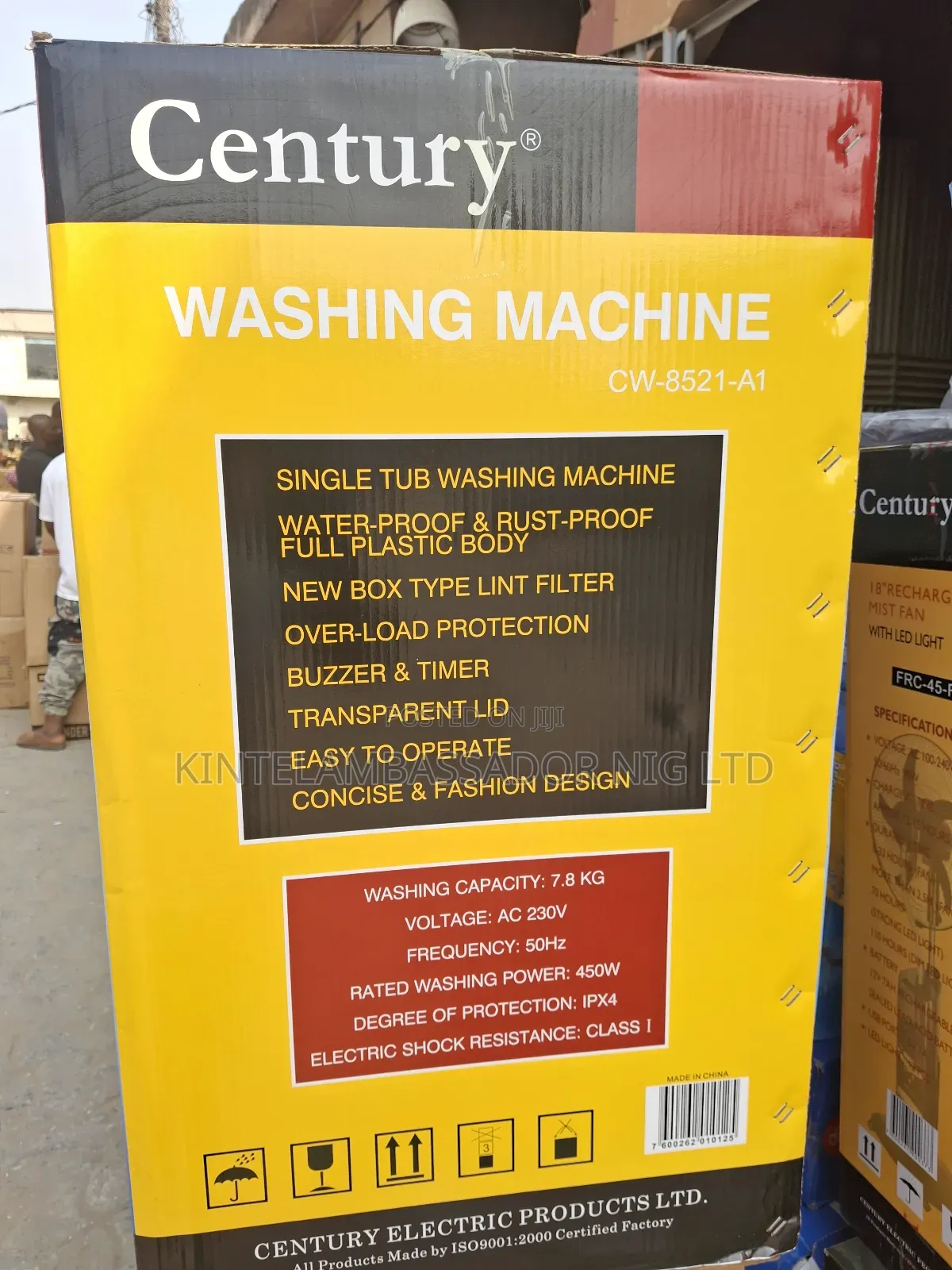 Century Washing Machine 7.8kg