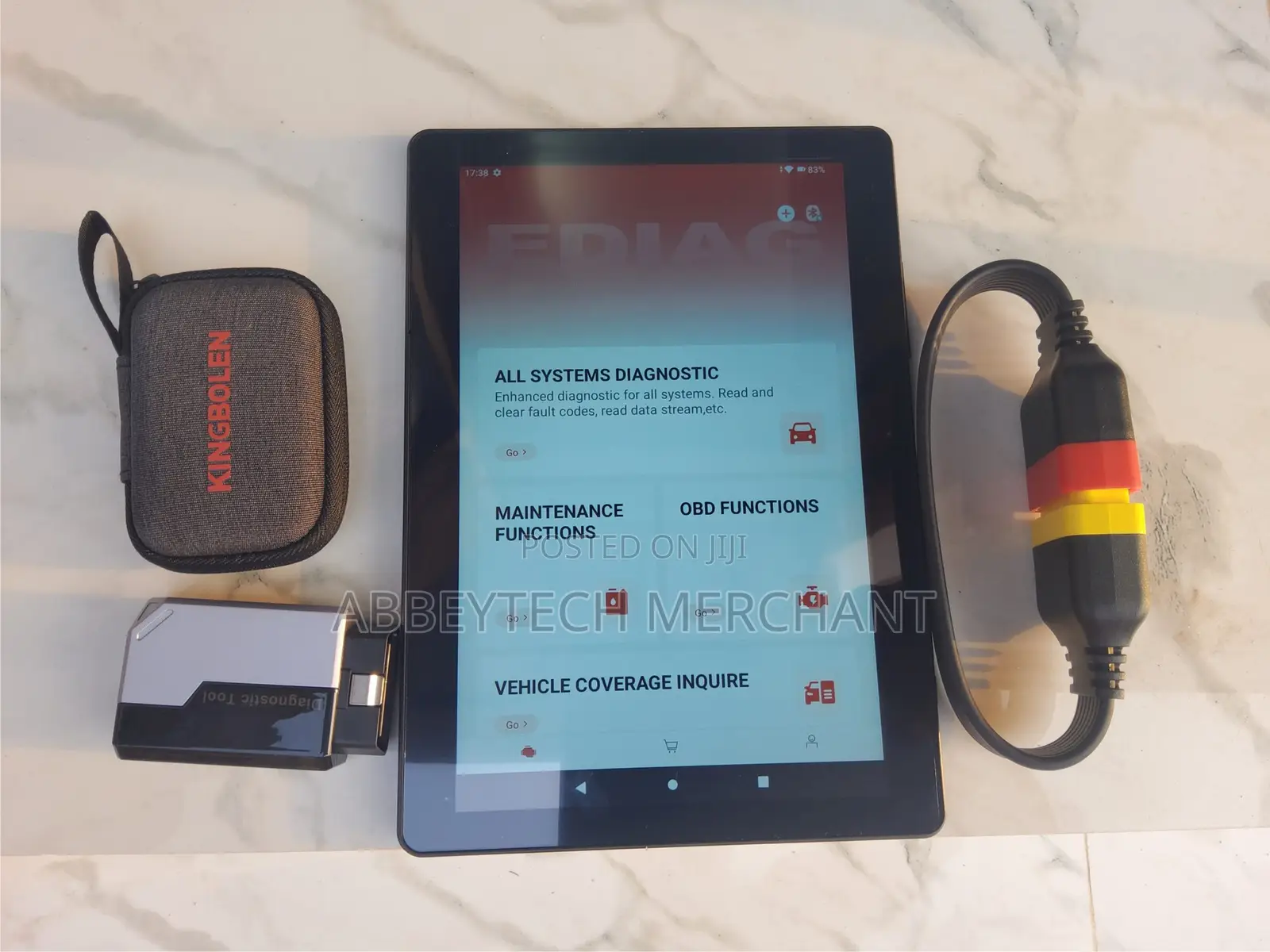 Ediag Elite Obdii 2 Cars Scanner Wit 15 Reset Life-Time Free
