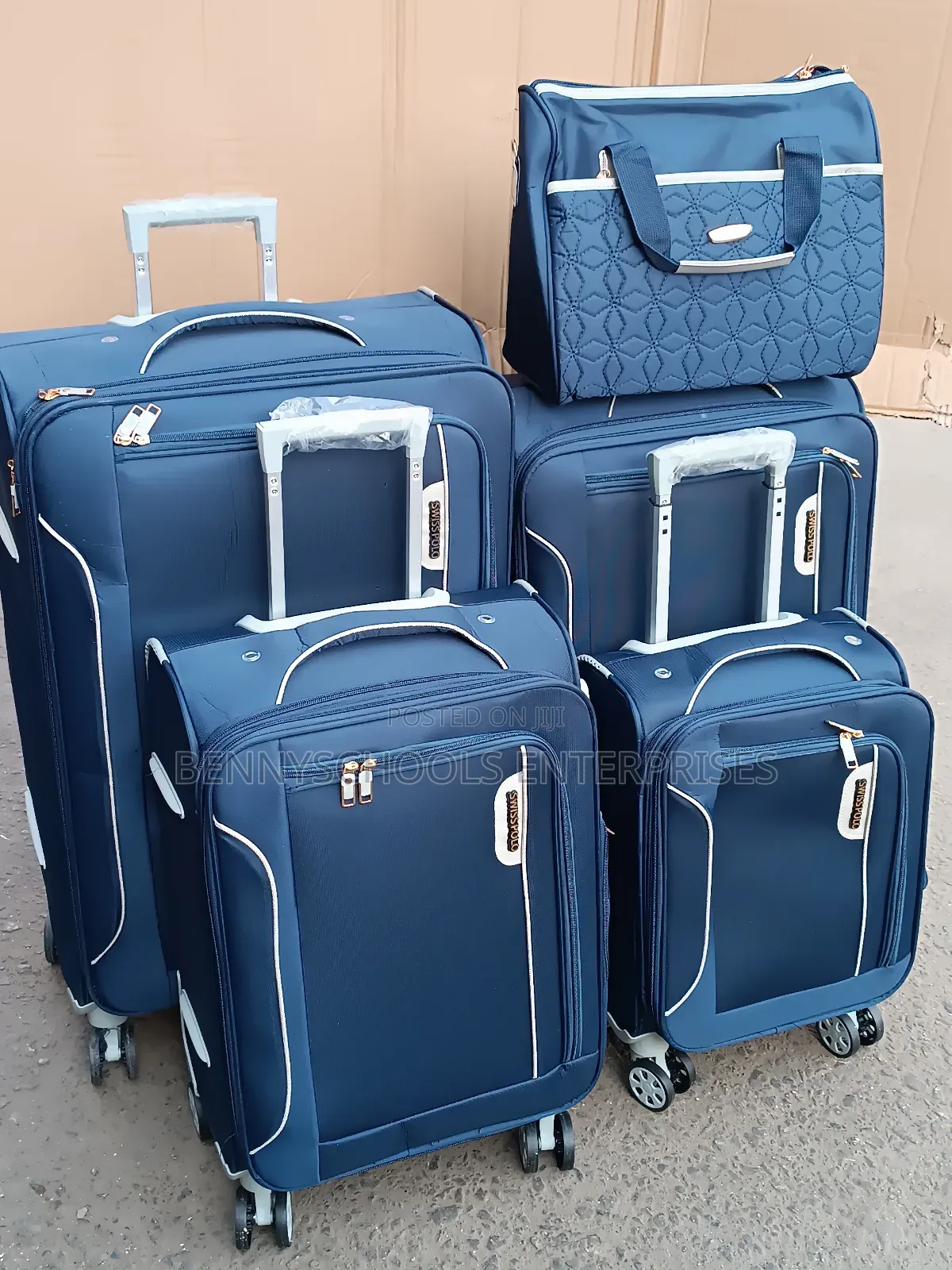 Fine Design Set of 5 Swiss Polo Travelling Luggage Boxes