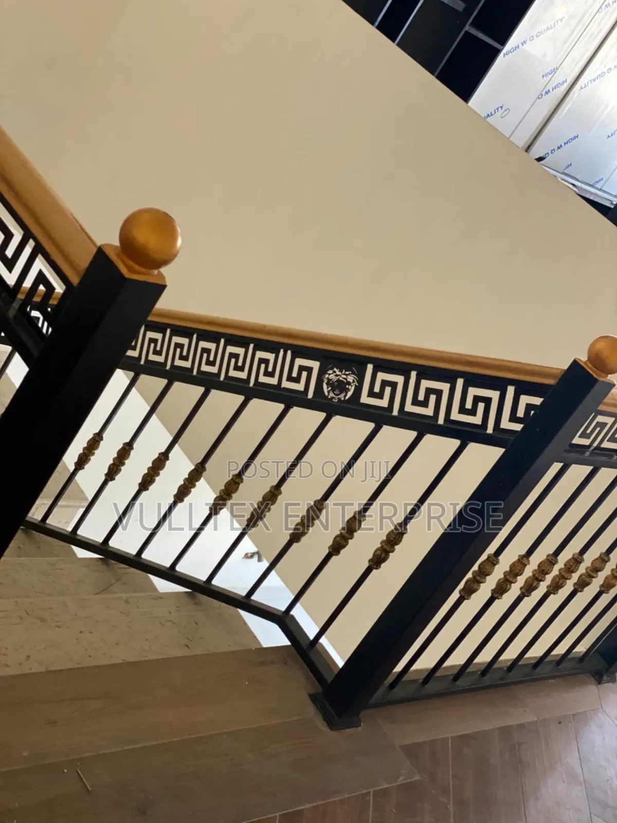 Staircase.With Wooden Top,.