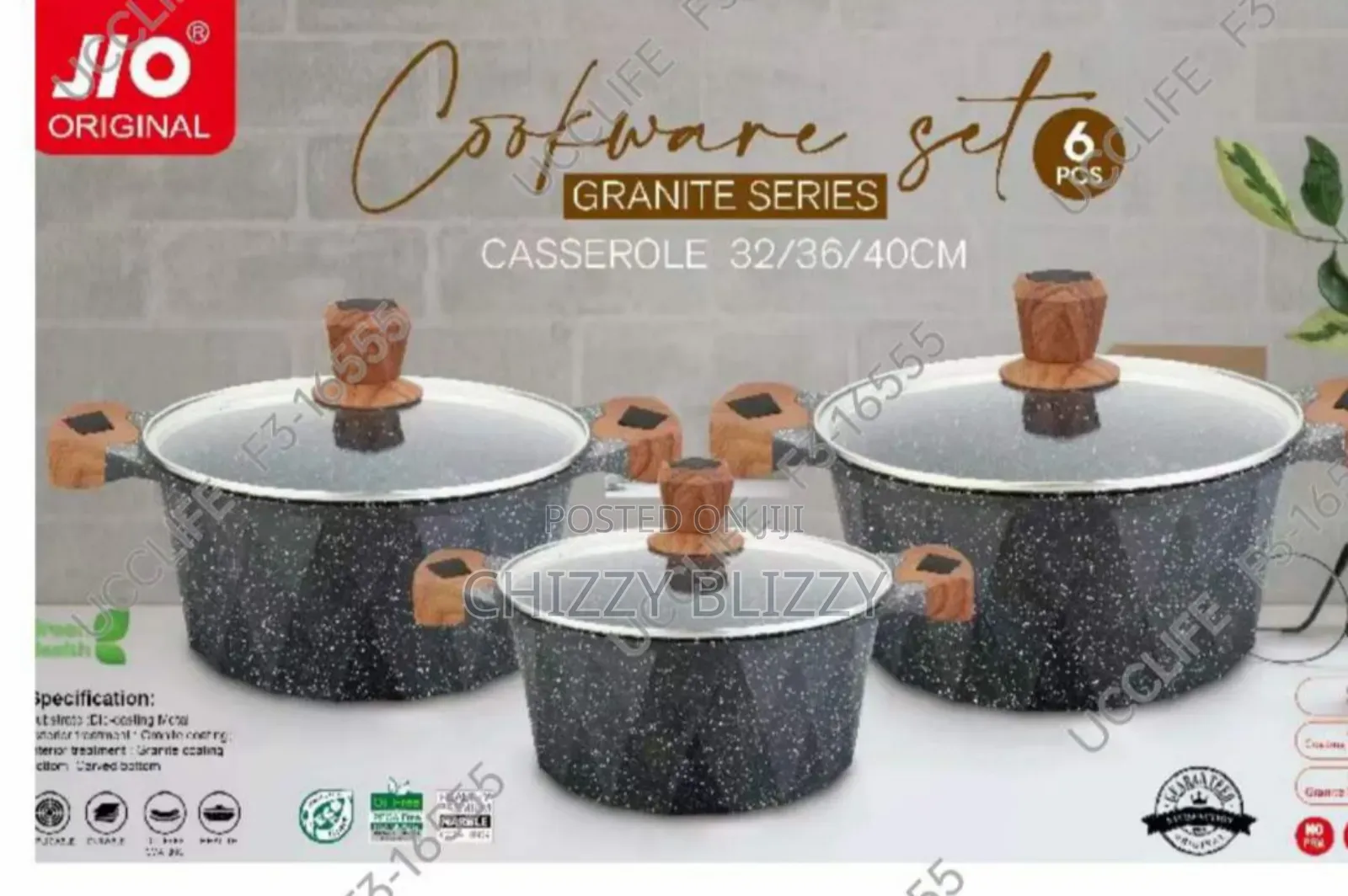 Jio Original Cookware Granite Set