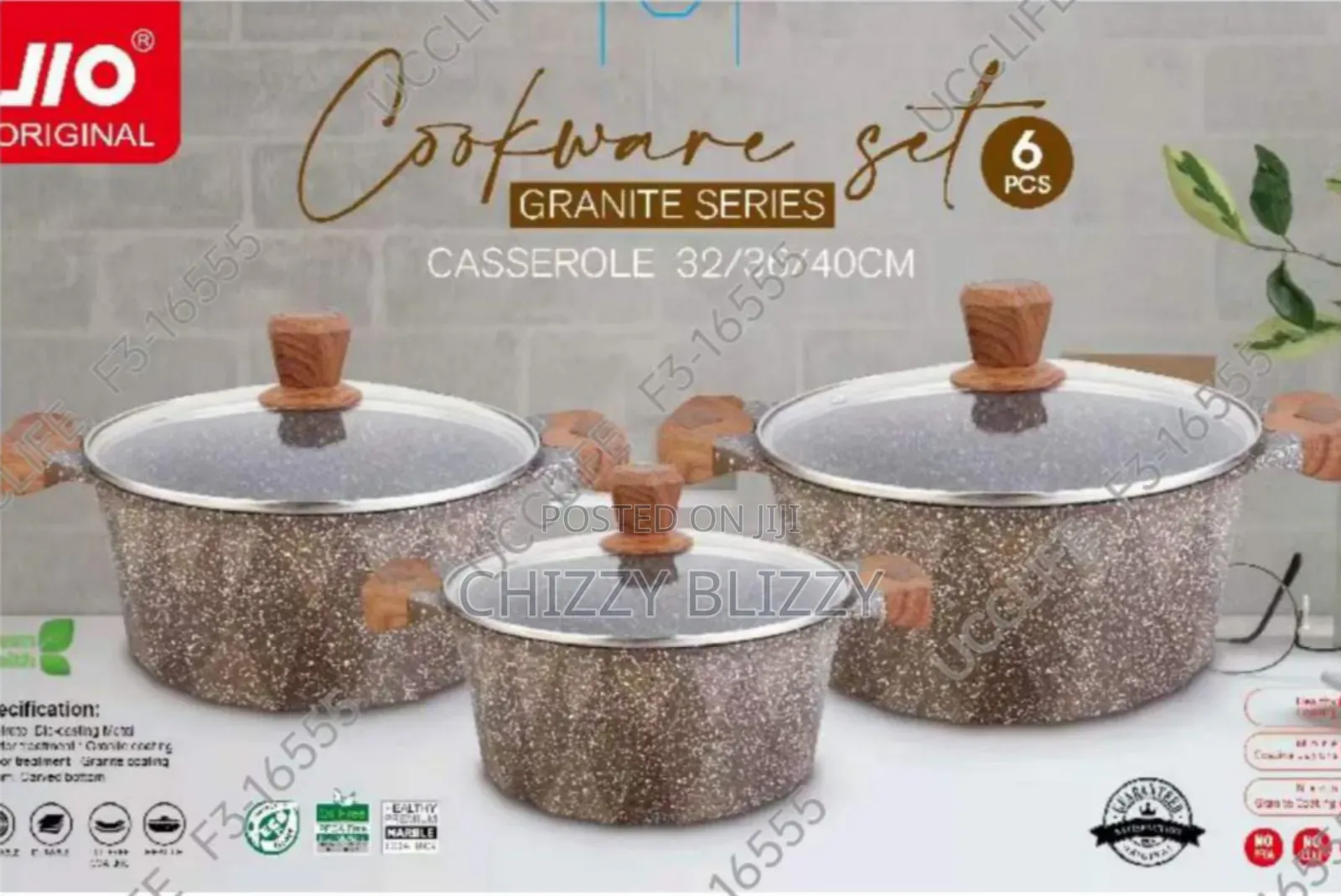 Jio Original Cookware Granite Set