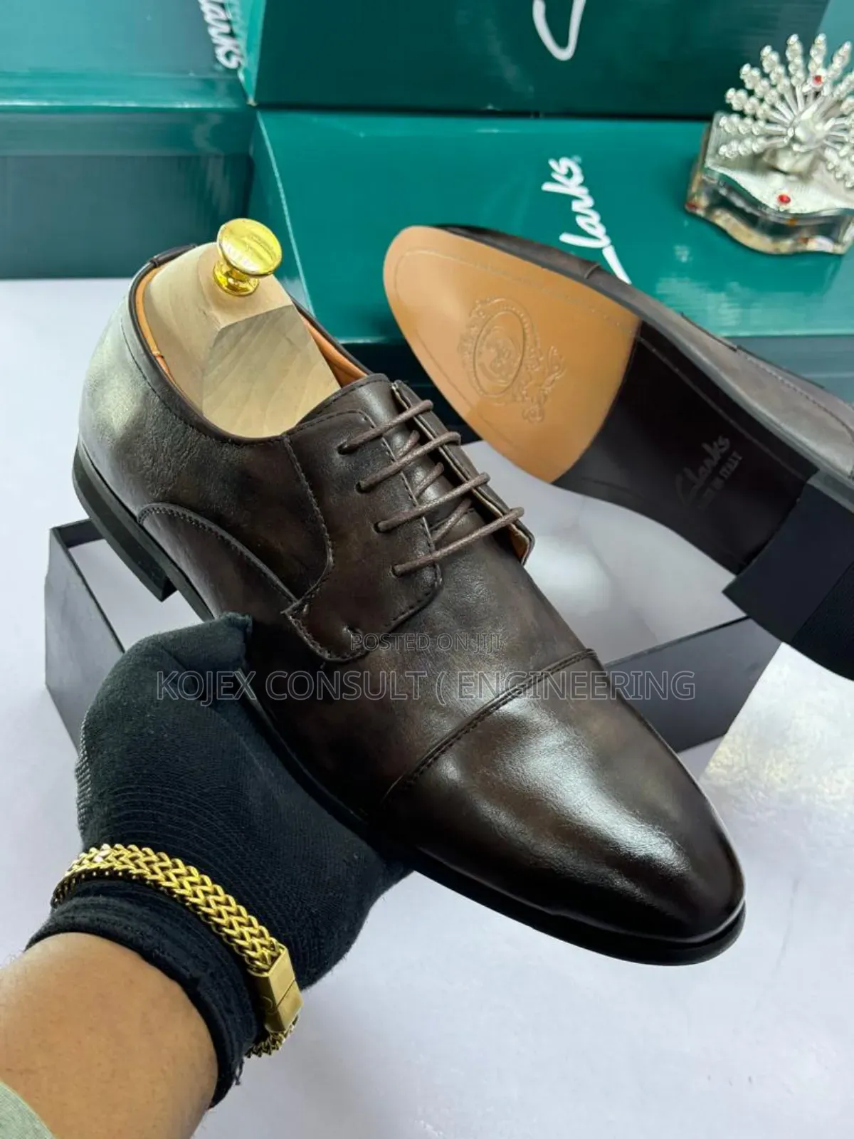 Clarks Leather Quality Men Shoe Available