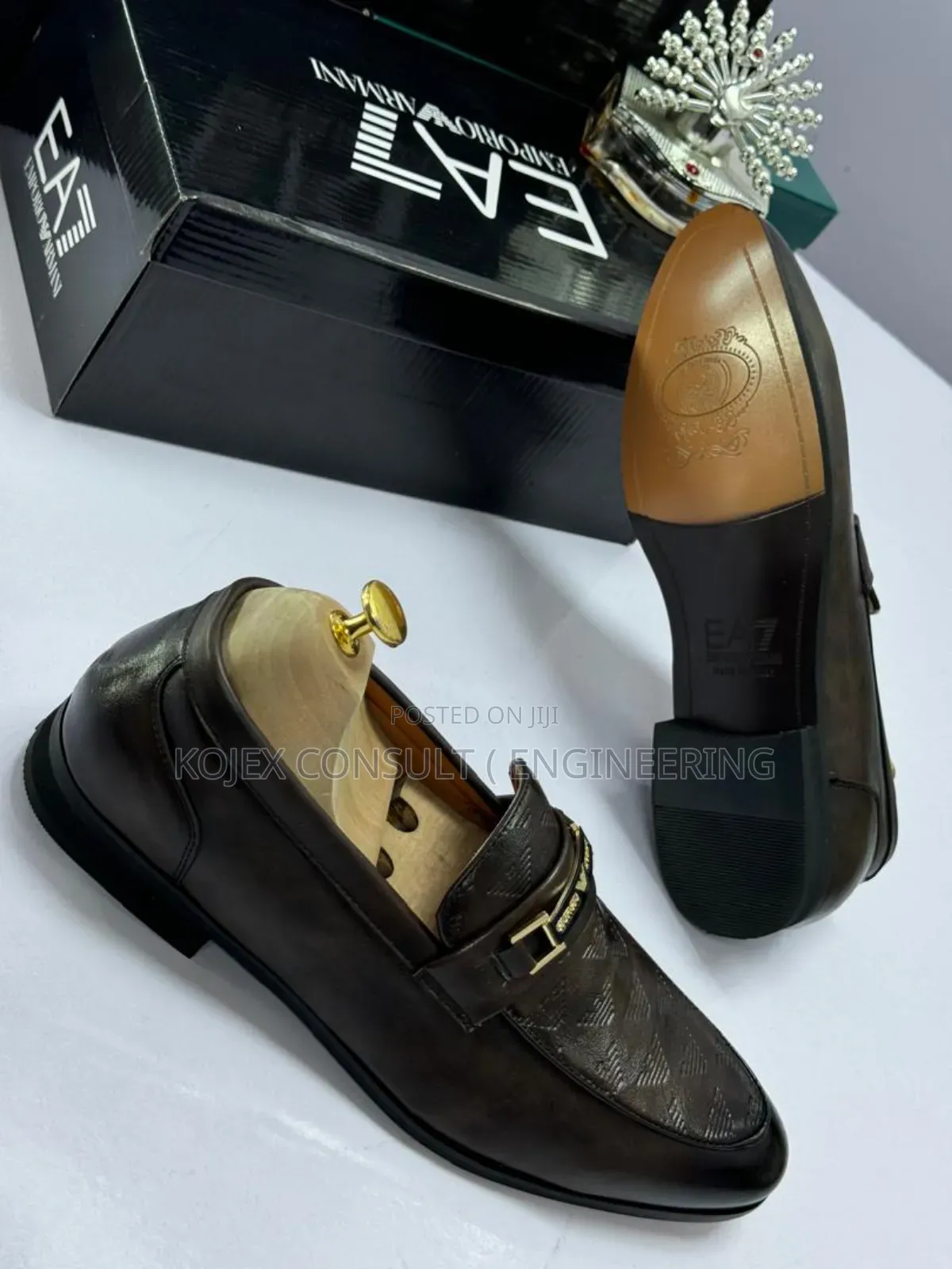 Emporio Armani Flat Men Shoe Available