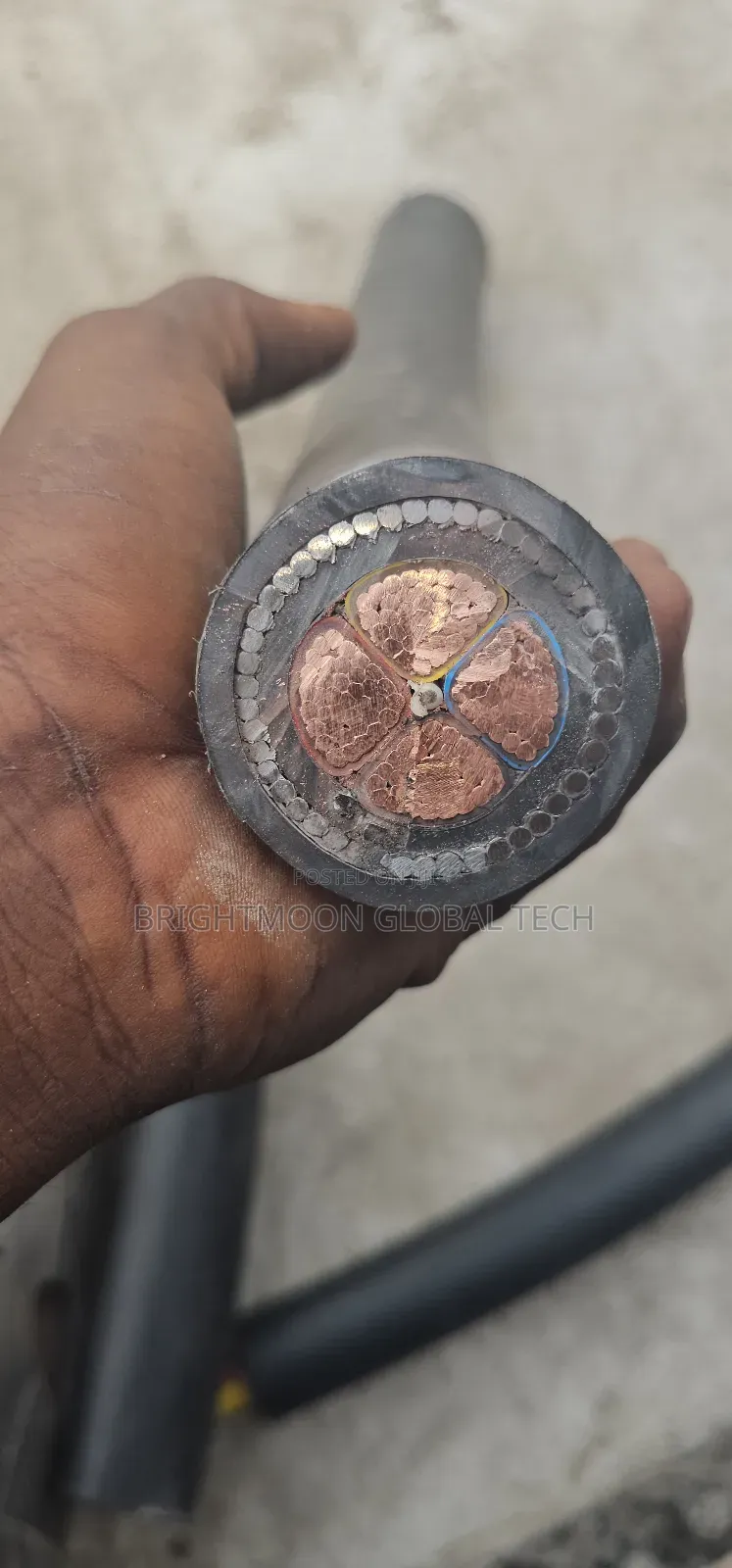 120mm 4c Nigeria Armoured Cable And Wires  , Pure Nigeria