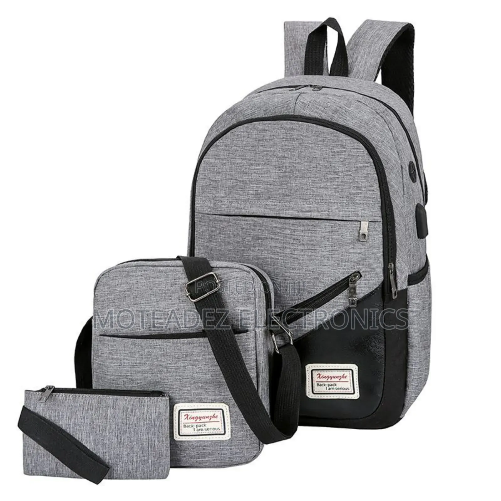 3 in 1 Waterproof Casual Laptop Bag With Extras