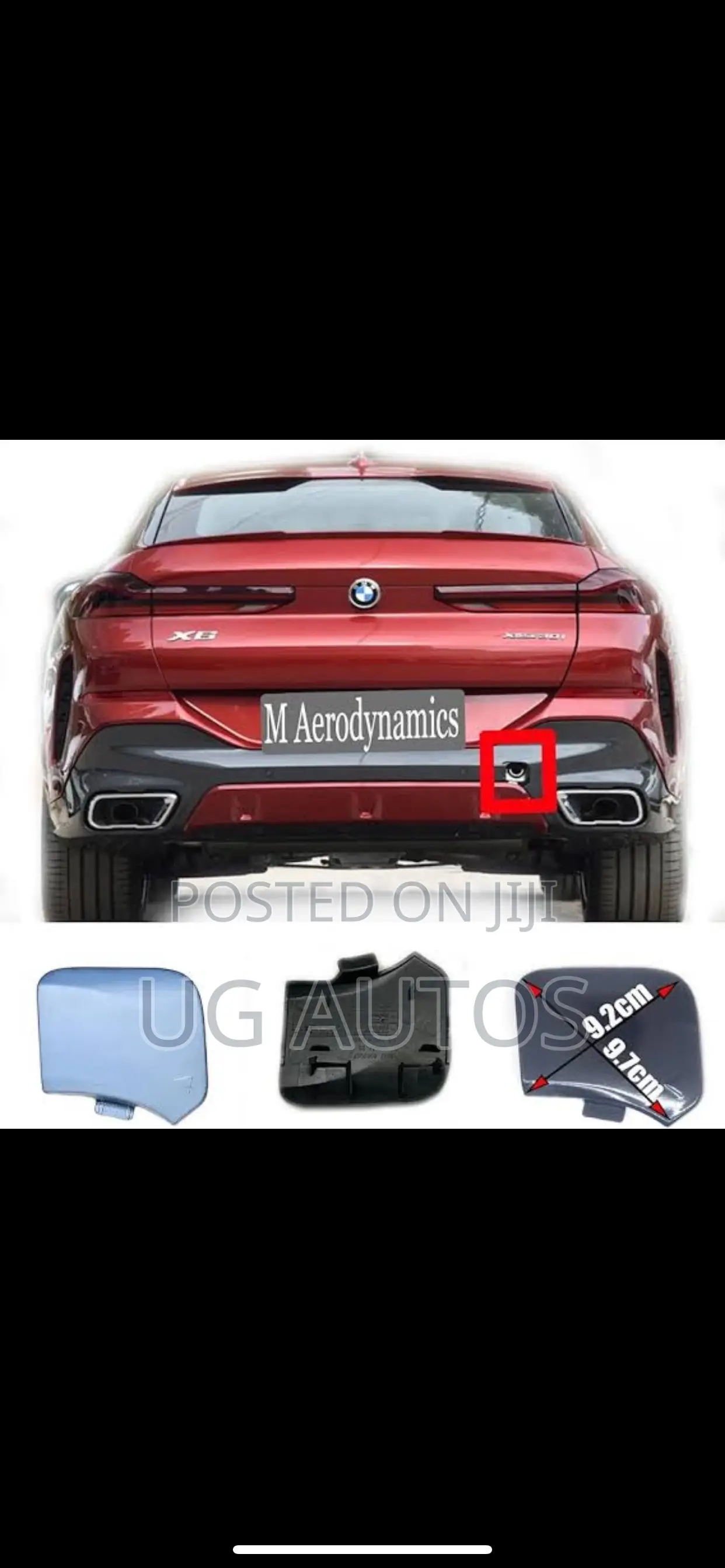 Back Tow Cover BMW X6 2023