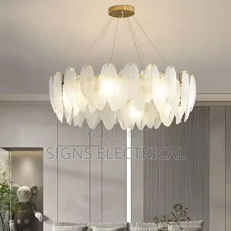 Post-Modern Glass Living Room Chandelier