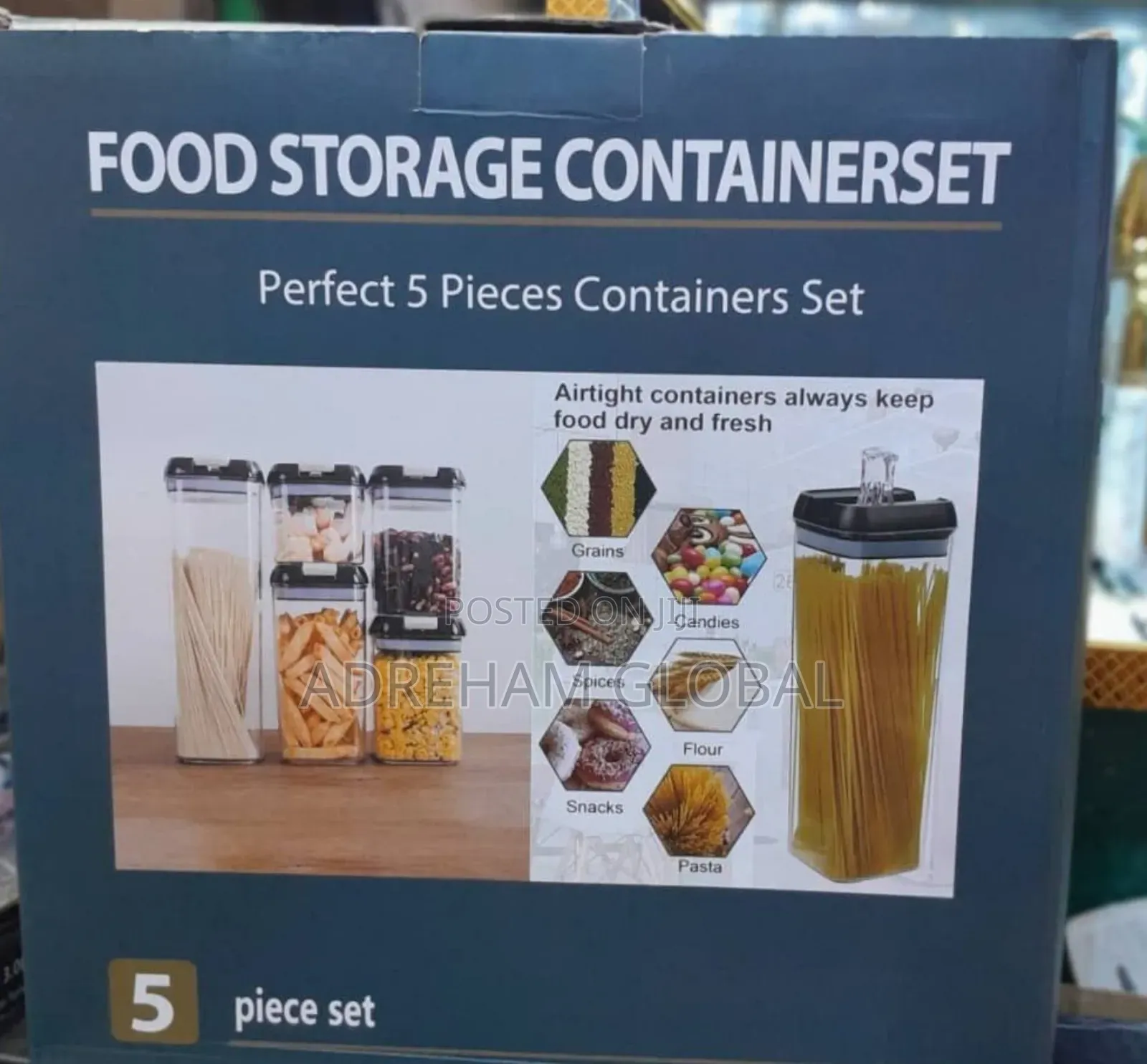 5 In1 Containers Food Storage